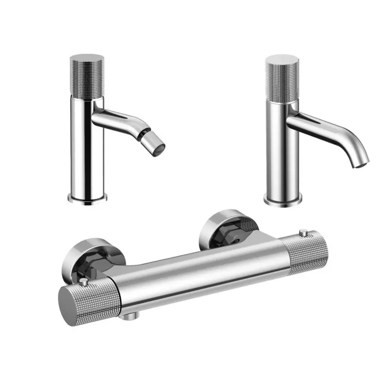 Composition complète de la salle de bain et de la douche Paini Cox Grip KITGRIP6