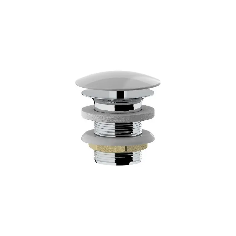 Vidage clic-clac 1"1/4 blanc brillant avec bouchon céramique Ercos BTSCALVR67