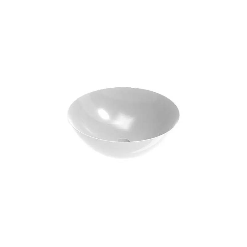 Vasque à poser en céramique blanche brillante 155x416 mm Ercos Musa BLCERLMUSA0001