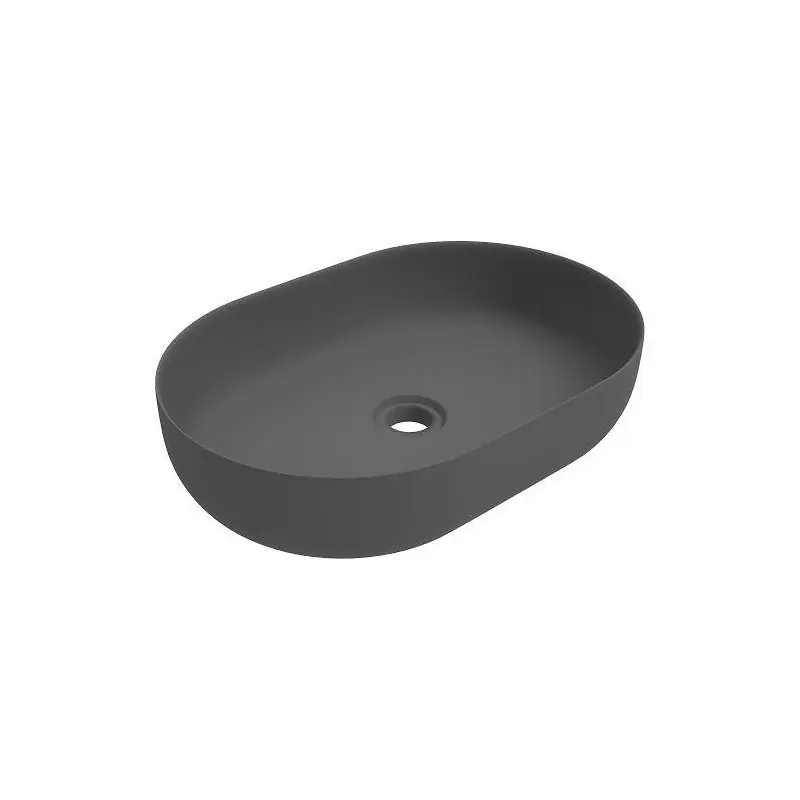 Vasque à poser ovale gris mat 600x416 mm Ercos Musa BLCERBMUSA0002