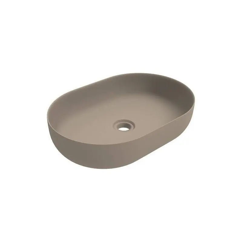 Vasque à poser ovale 416x600 mm couleur cappuccino mat Ercos Musa BLCERPMUSA0002