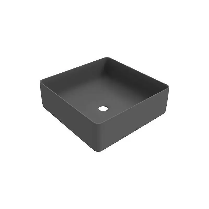 Vasque à poser 416x416 mm hauteur 135 mm en gris mat Ercos Musa BLCERBMUSA0011