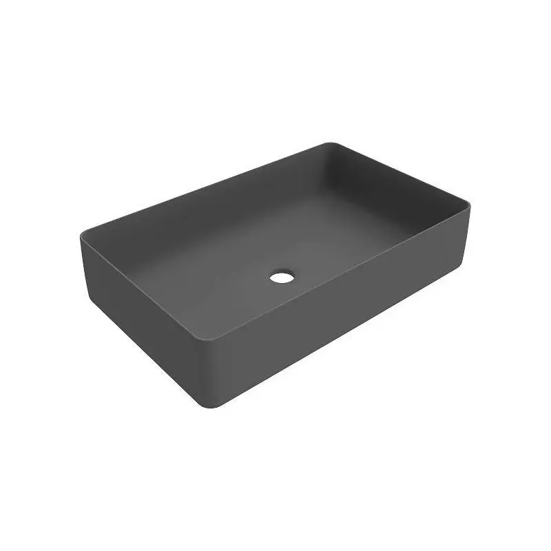 Vasque à poser avec dimensions 580x360 mm couleur gris mat Ercos Musa BLCERBMUSA0012