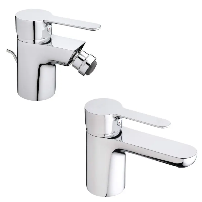Paini Rubinetterie - paire de mitigeurs lavabo et bidet Série P3