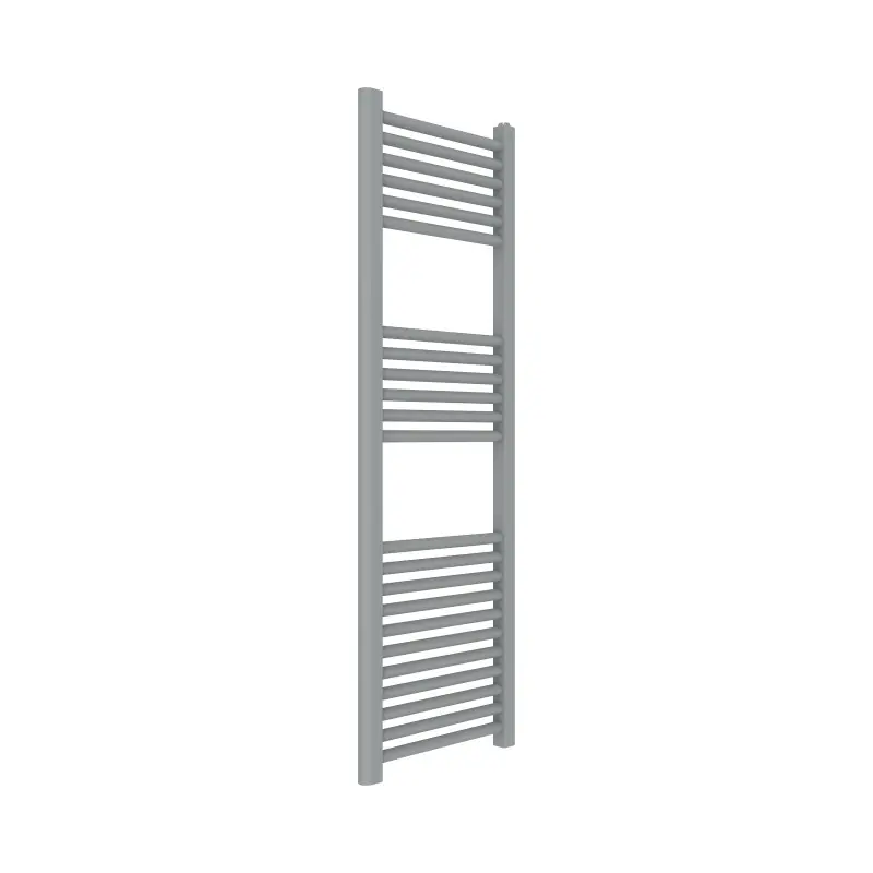 Radiateur sèche-serviettes hydraulique modèle 120 x 50 cm de couleur gris titane Ercos Opera ASOPEF034505001200