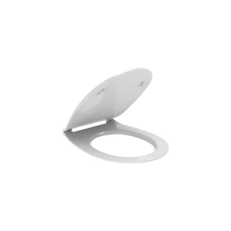 Siège de toilette blanc brillant à fermeture lente et à dégagement rapide Ercos Kite BSKTEL0003