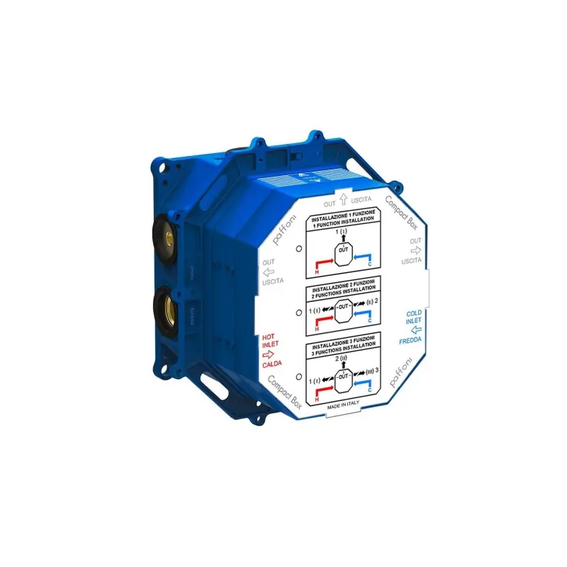 Set d‘encastrement universel pour mitigeurs et thermostats compacts Paffoni Compact Box CPBOX001