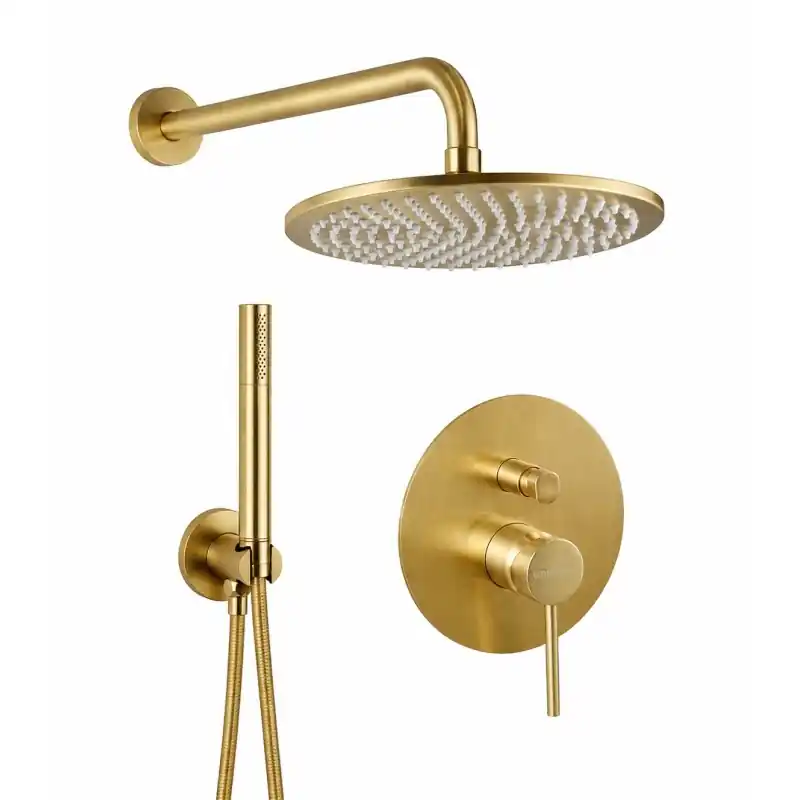Ensemble de douche en or brossé Gattoni Easy 1490/PDSG