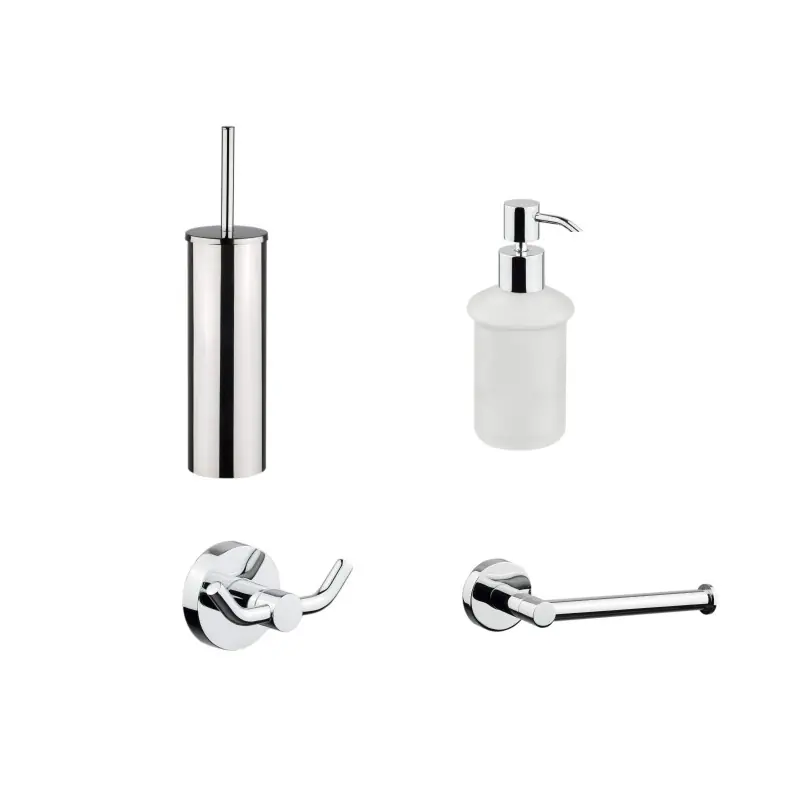 Kit d‘accessoires de salle de bain avec installation murale et plan de travail I Crolla Venezia KITVENEZIA2