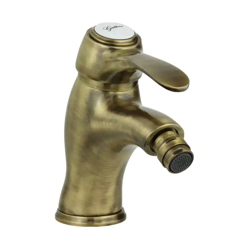 Mélangeur bidet couleur bronze avec vidage 1"1/4 Gattoni Antigua 3451/34V0