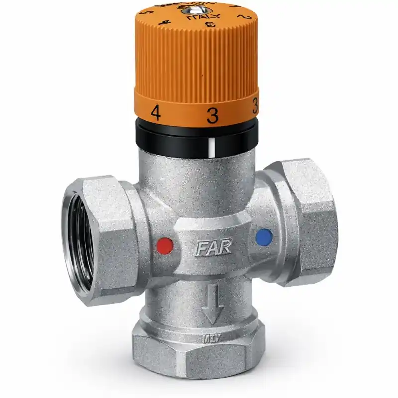 Mélangeur thermostatique chromé pour installations solaires FAR 3953