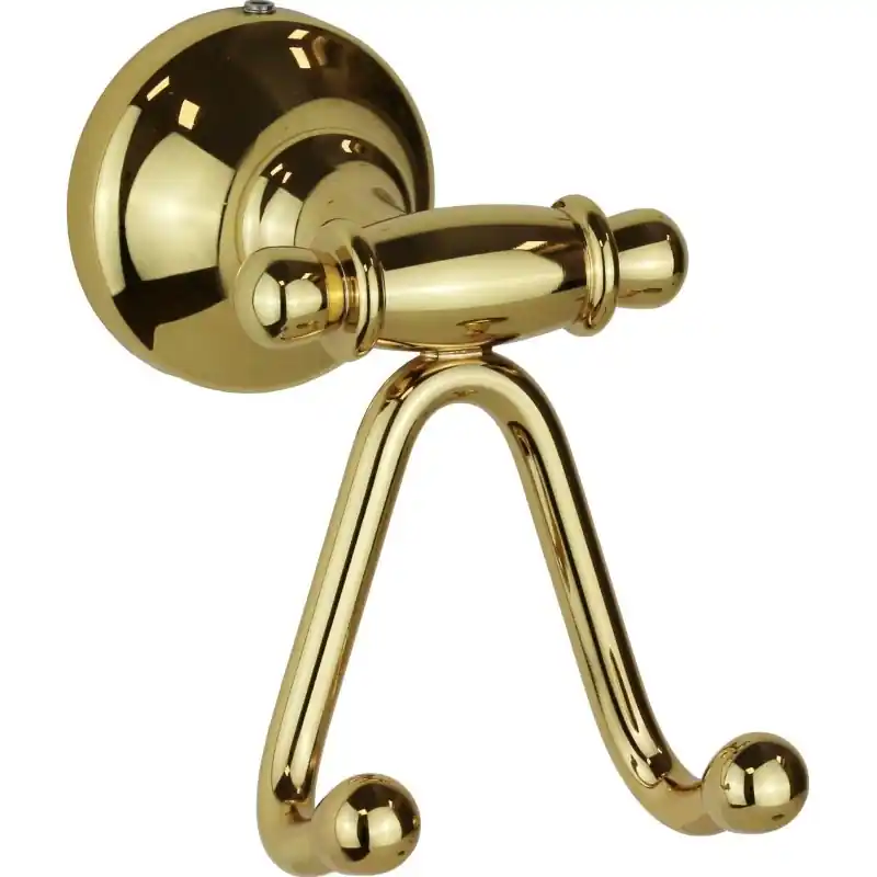 Patère double de couleur or Capannoli Serie900 909 RR