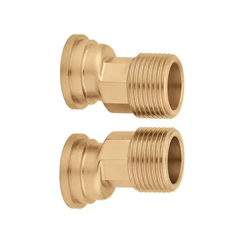 Paire de raccords excentrés pour le raccordement des vannes de zone Caleffi 6480