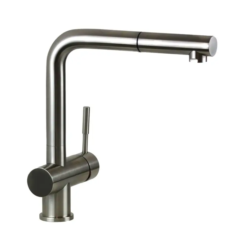 Mélangeur d‘évier de cuisine en acier inoxydable avec douche Paini Inox IXA1566L2