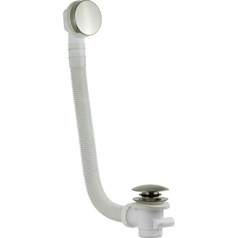 Colonne de vidage universelle en nickel brossé pour baignoires Vicario 1011/120.07