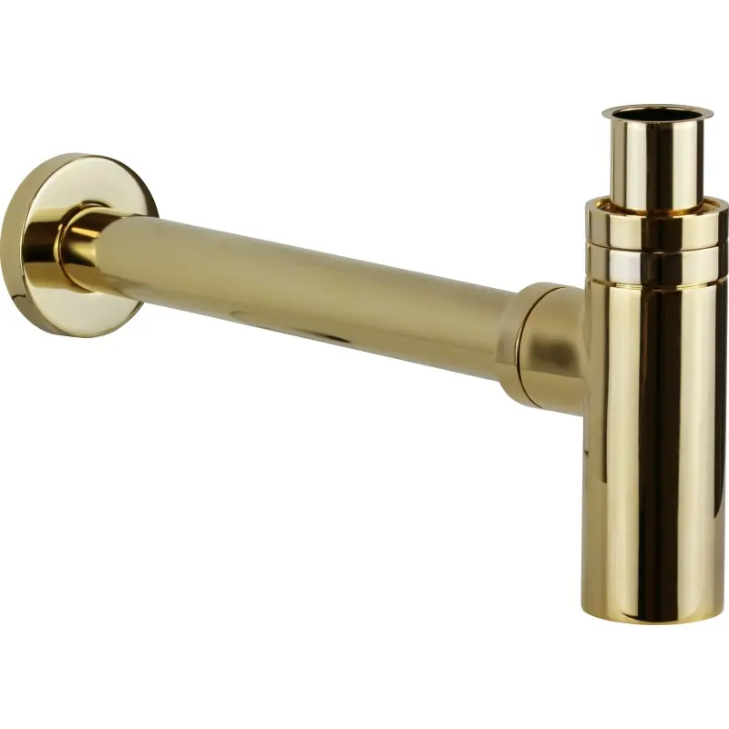 Siphon abaissé pour lavabo et bidet en or Vicario 890/T.04