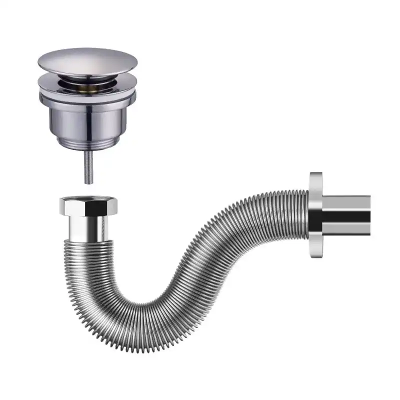 Siphon extensible avec vidage clic-clac Tecom KITSCA9