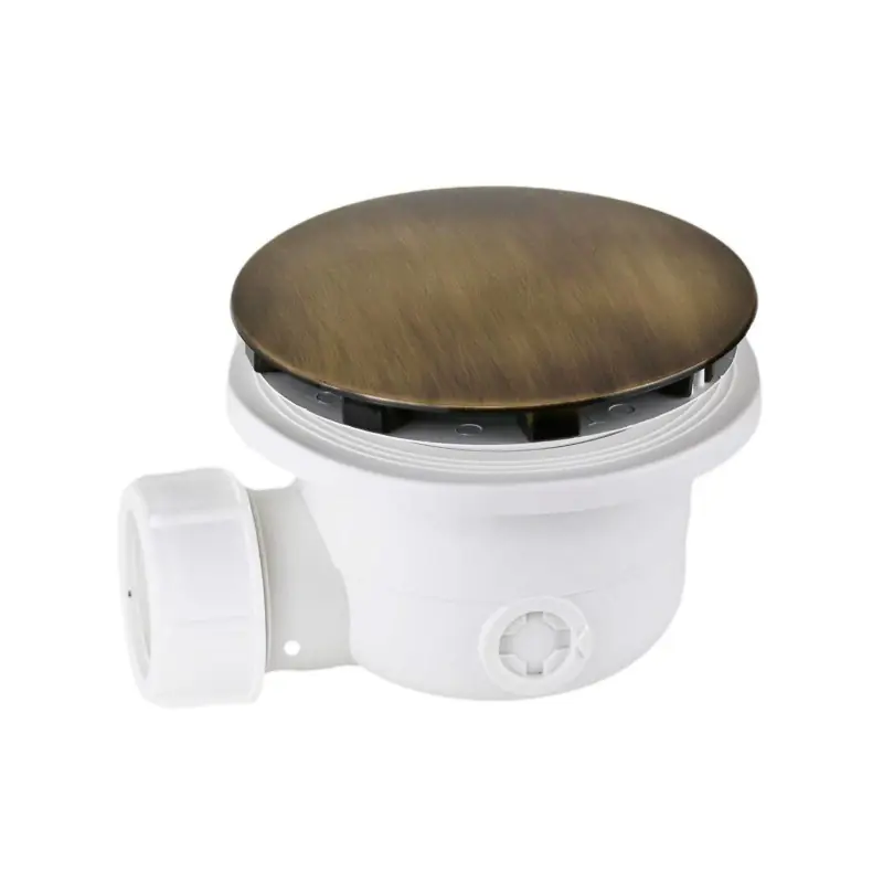 Bonde d‘évacuation Receveur de douche standard Ø90 mm couvercle bronze Vicario 836-BRONZO