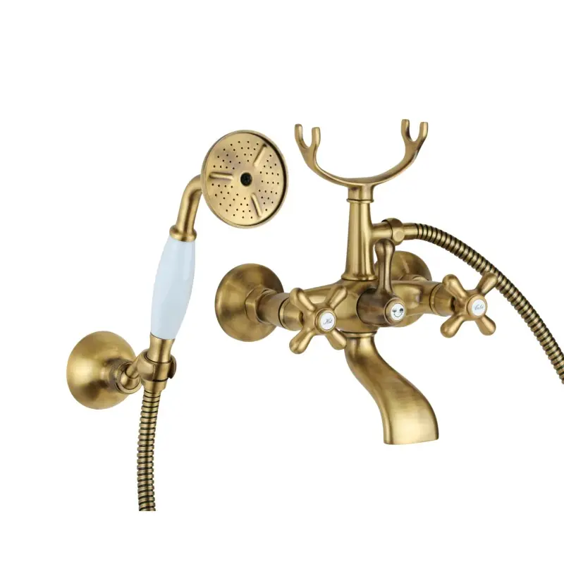 Groupe bain extérieur avec set de douche couleur bronze Gattoni Calypso 1150150V0