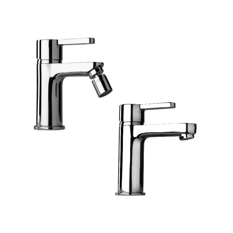 Paire de mitigeurs lavabo et bidet couleur chrome Paini Arena KITARENA1