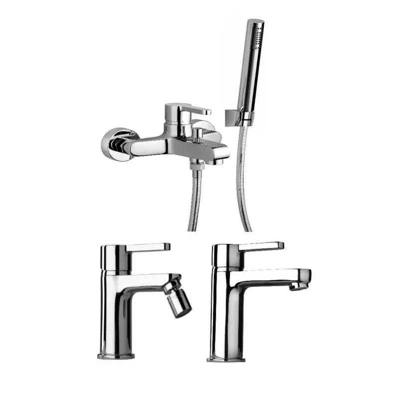 Kit bagno miscelatore lavabo bidet e vasca esterno Paini Arena KITARENA3