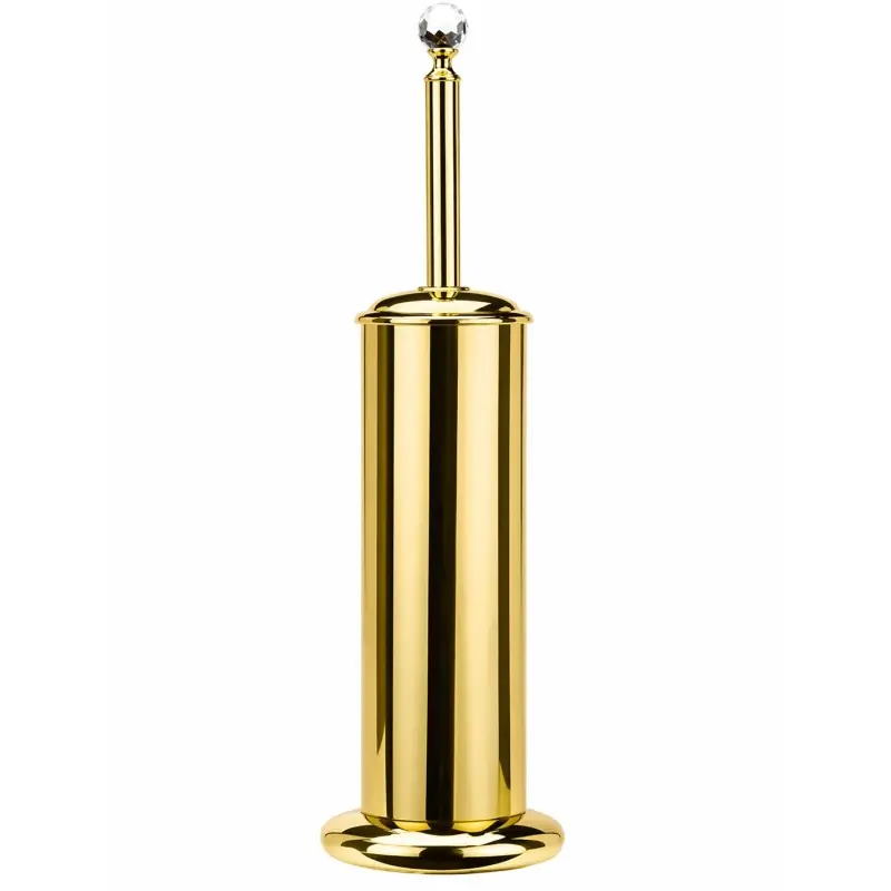 Porte-balais WC rond en laiton doré Webert Viktoria D500012010