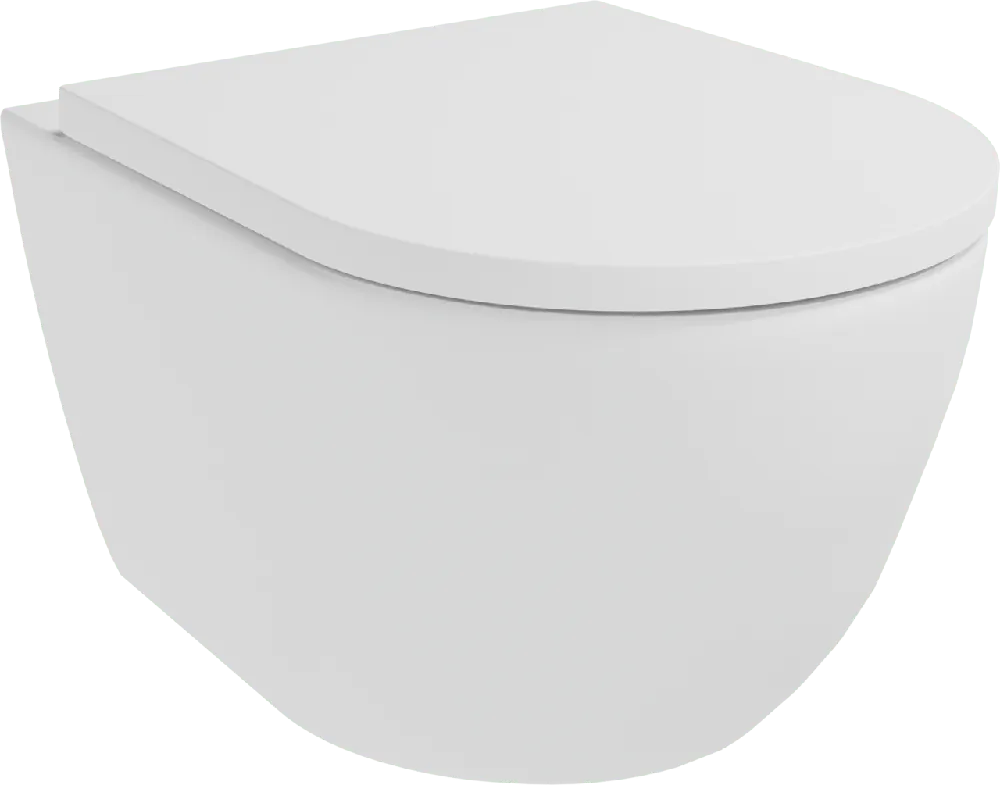 Luca Varess Moreno wc suspendu blanc mat sans rebord
