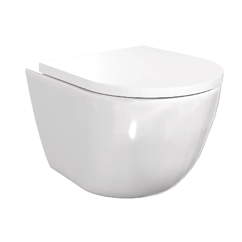 Luca Varess Moreno wc suspendu Blanc Brillant sans rebord, compact