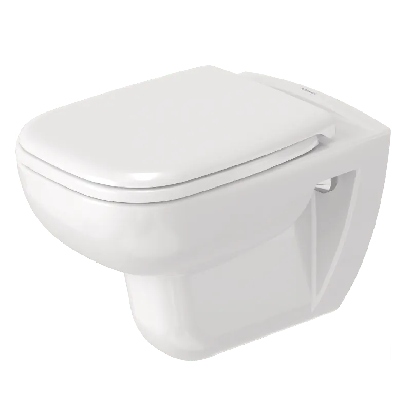 Duravit D-Code wc suspendu blanc brillant sans bride avec abattant de wc softclose