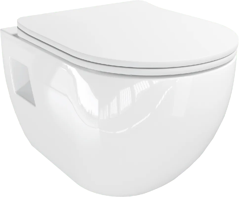 Linie Waldo wc suspendu Blanc Brillant sans rebord