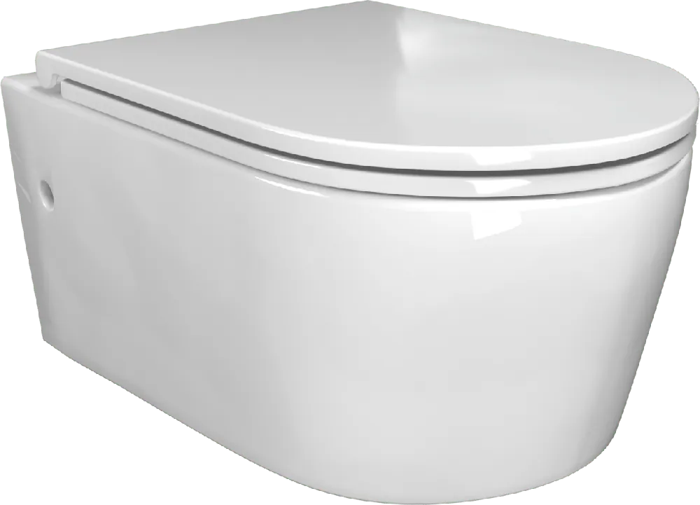 Luca Varess Zeno wc suspendu blanc brillant sans rebord