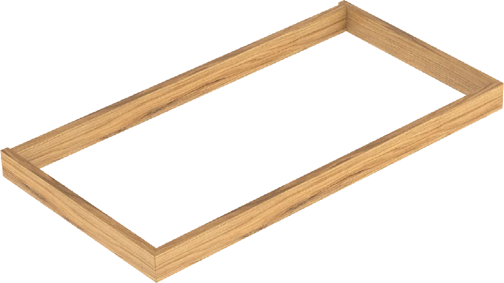 Balmani Lucida socle pour meuble sous-vasque teck 90 x 55 cm
