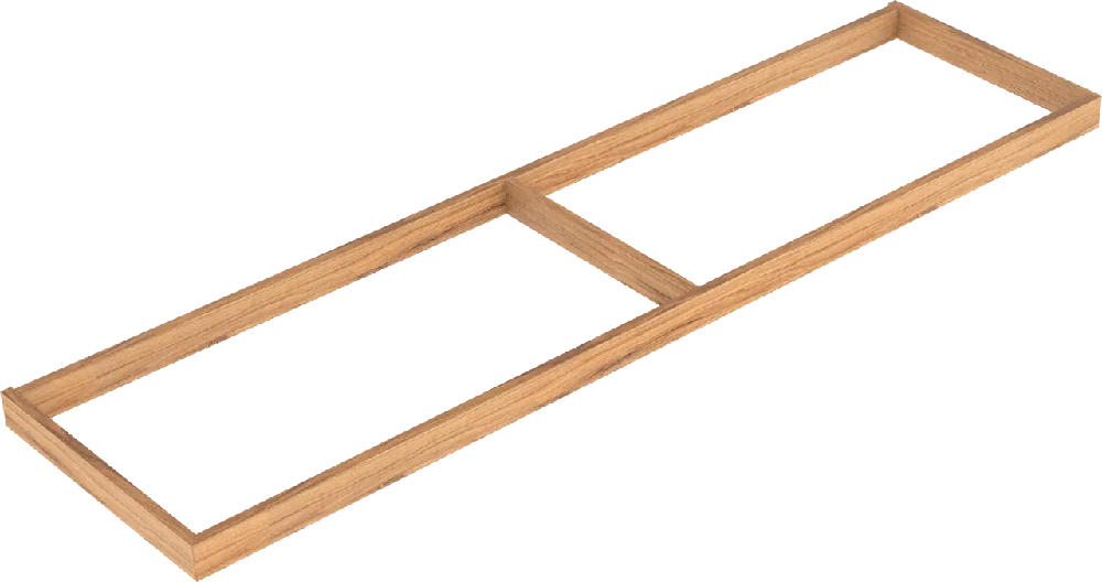 Balmani Lucida socle pour meuble sous-vasque teck 180 x 55 cm