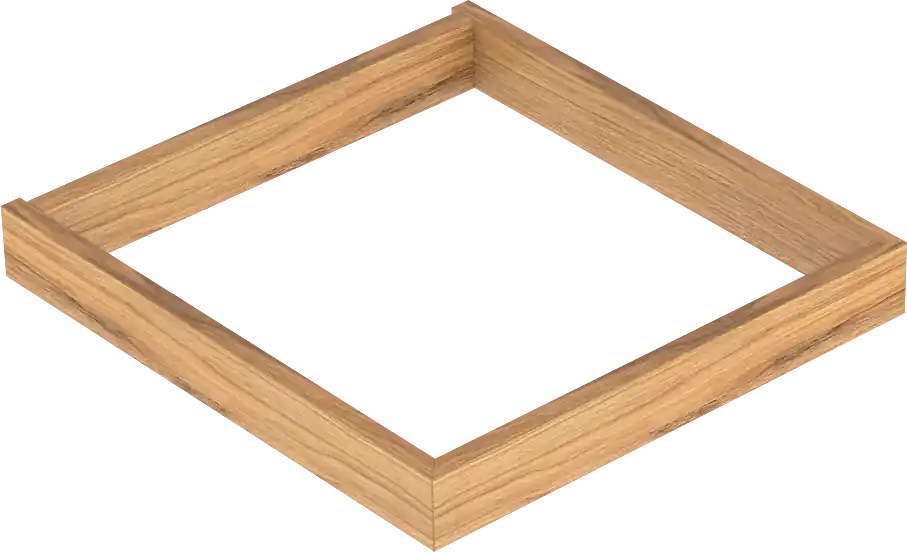Balmani Lucida socle pour colonne salle de bains teck 45 x 33 cm