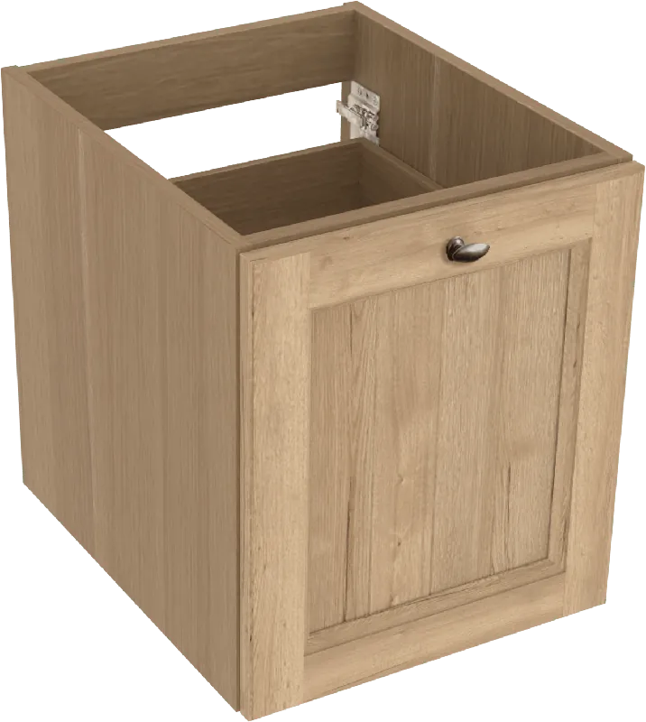 Balmani Lemon meuble sous-vasque suspendu 45 x 55 cm chêne vieilli 2 tiroirs