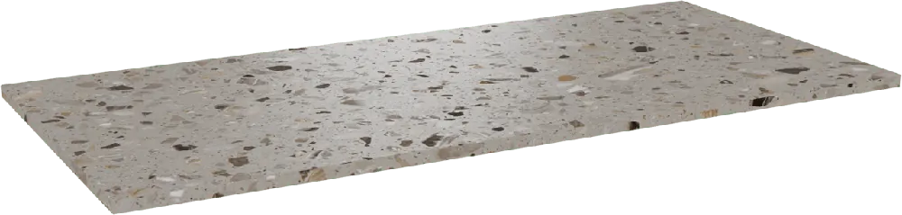 Balmani Stretto tablette simple ou double terrazzo greige 120 x 55 cm