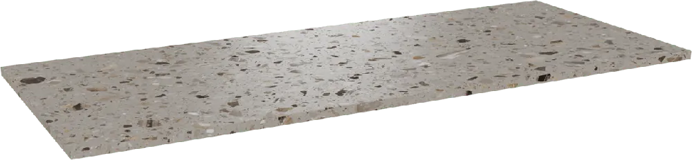 Balmani Stretto tablette simple ou double terrazzo greige 135 x 55 cm