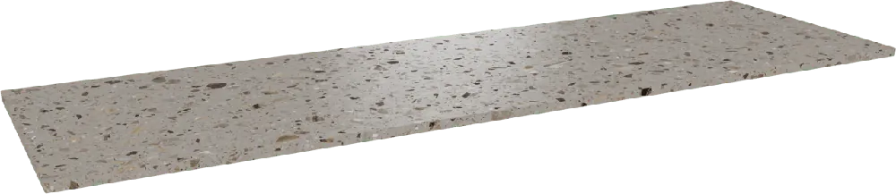 Balmani Stretto tablette simple ou double terrazzo greige 180 x 55 cm