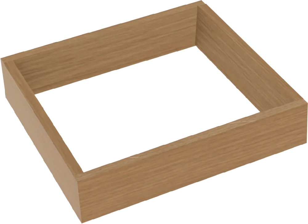 Balmani Legno socle pour colonne salle de bains chêne vieilli 45 x 35 cm