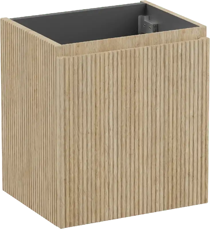 Storke Ribs meuble sous-vasque suspendu 45 x 35 cm chêne brut