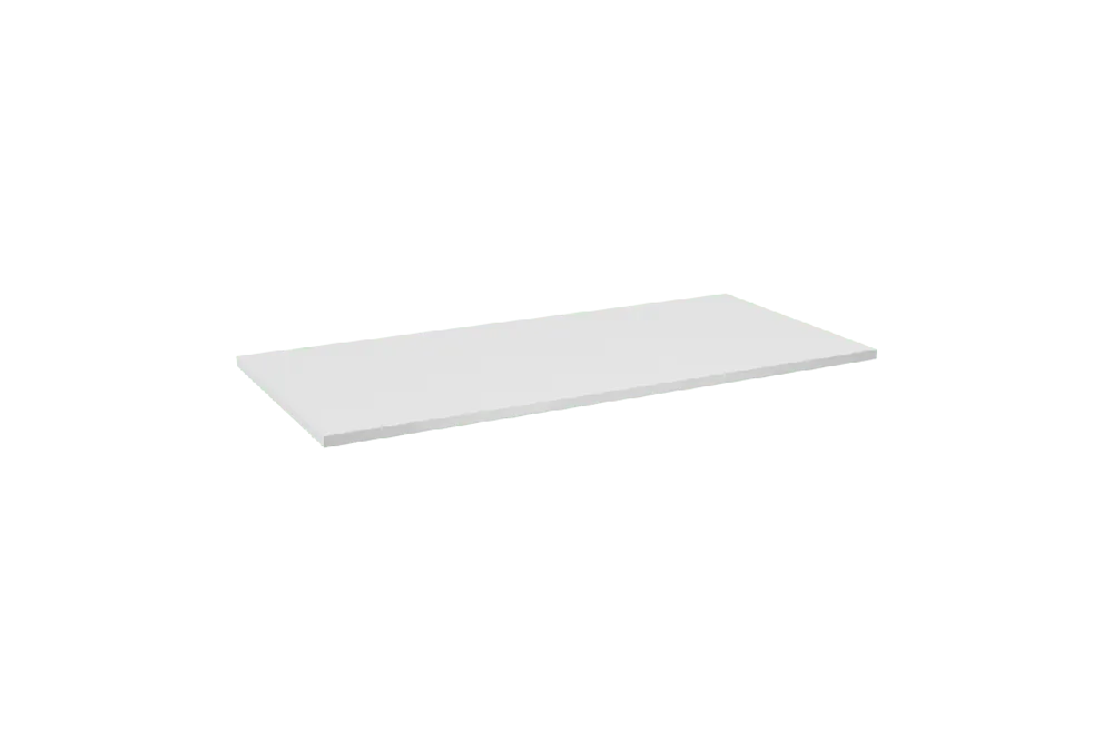 Linie Lado tablette simple ou double marbre composite blanc mat 100 x 46 cm