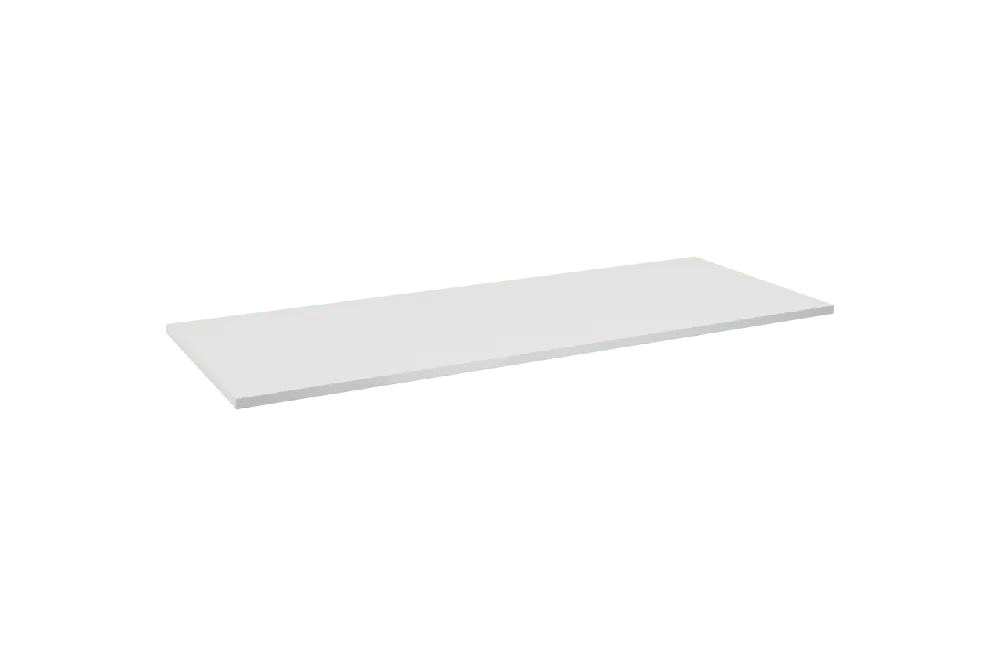 Linie Lado tablette simple ou double marbre composite blanc mat 120 x 46 cm