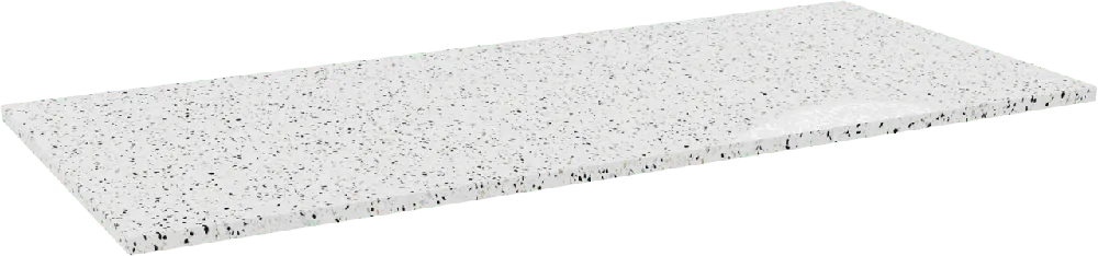 Storke Tavola tablette simple ou double blanc/noir terrazzo mat 120 x 52 cm