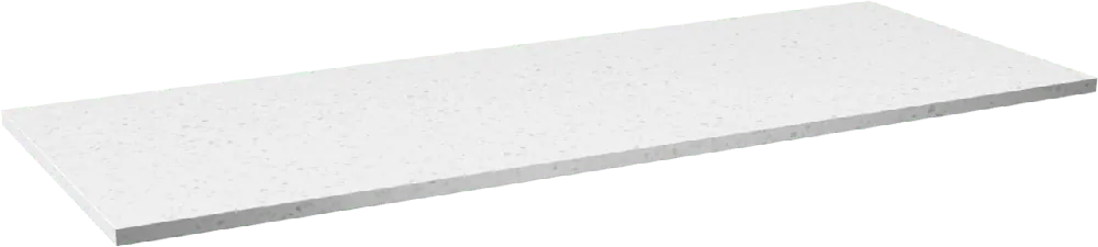 Linie Lado tablette simple ou double terrazzo blanc mélaminé 120 x 46 cm