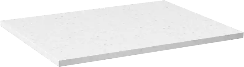 Linie Lado tablette simple terrazzo blanc mélaminé 60 x 46 cm