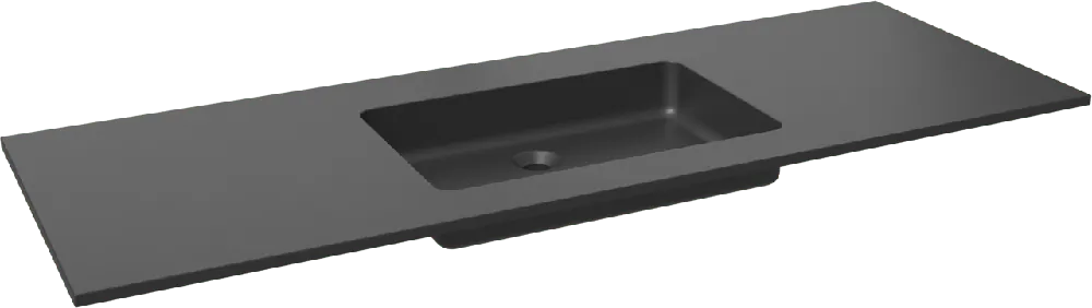 Storke Scuro plan simple quartz mat 145 x 52 cm