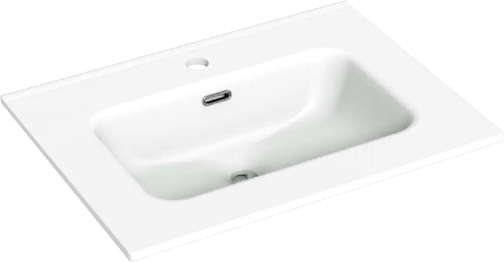 Linie Baro plan simple porcelaine blanc mat 60 x 46 cm