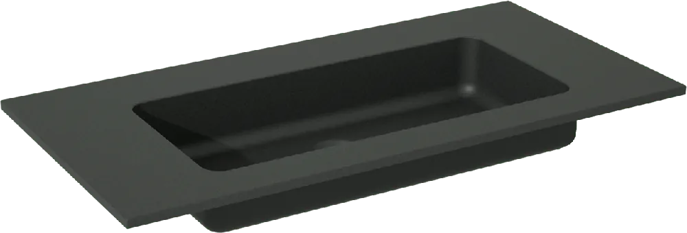 Storke Scuro plan simple quartz mat 80 x 40 cm