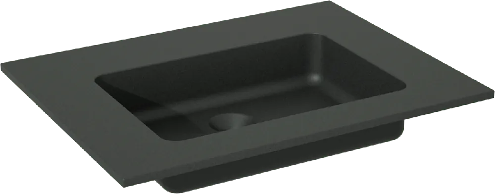 Storke Scuro plan simple quartz mat 60 x 46 cm