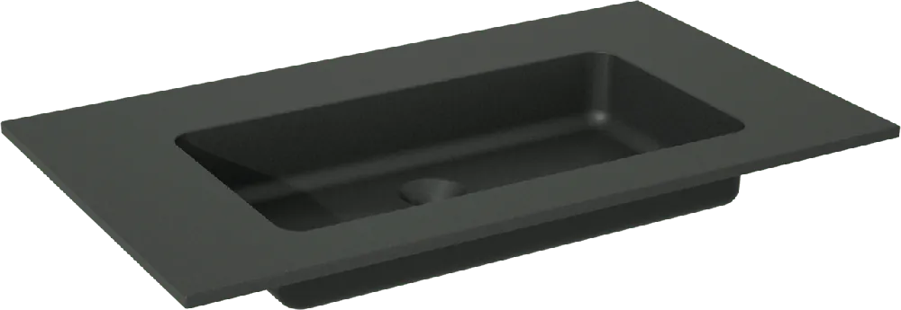 Storke Scuro plan simple quartz mat 80 x 46 cm
